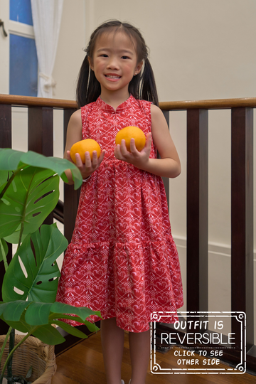 Rein Heart Reversible Tiered Cheongsam